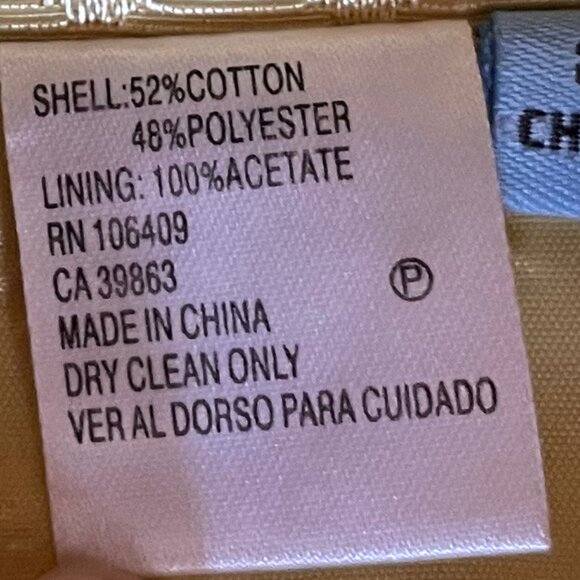 Antonio Melani Yellow Jacquard Polka Dot Pencil Skirt Size 8 - Picture 11 of 11